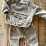 Beige Pocket Fleece Set | 0-3 mo | Cat & Jack
