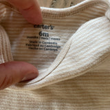 Tan Stripe Onesie | 3-6 mo | Carter's
