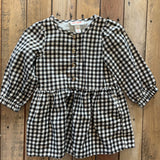 Black and Gold Checkered Dress