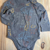 Animals Print Onesie | 9-12 mo | Garanimals