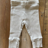 Cream Ribbed Leggings | 3-6 mo | Zara