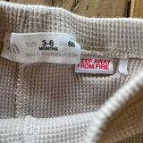 Cream Ribbed Leggings | 3-6 mo | Zara