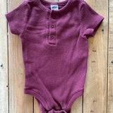Plum Ribbed Onesie | 3-6 mo | Old Navy