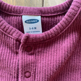 Plum Ribbed Onesie | 3-6 mo | Old Navy