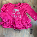 You Make Me Happy Long Sleeve Top | 0-3 mo | Carter's