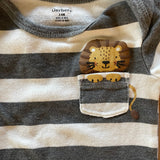 Striped Lion Short Sleeve Onesie | Gerber