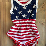 American Flag Romper | 0-3 mo