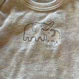 Little Elephants Short Sleeve Onesie | Bon Bebe