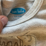 Little Elephants Short Sleeve Onesie | Bon Bebe