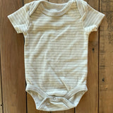 Striped Short Sleeve Onesie | Bon Bebe