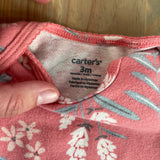 Pink Floral Onesie | 0-3 mo | Carter's
