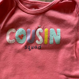 Pink "Cousin Squad" Onesie | 12-18 mo | Carter's
