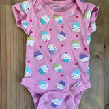 Pink Cupcake Onesie | 0-3 mo