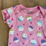 Pink Cupcake Onesie | 0-3 mo