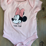Pink Minnie Mouse Onesie | 0-3 mo