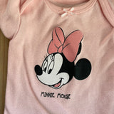 Pink Minnie Mouse Onesie | 0-3 mo