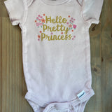Hello Pretty Princess Onesie | 0-3 mo | Gerber