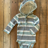 Striped Long Sleeve Hoodie-Onesie | Carter's