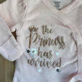 The Princess Has Arrived Side Snap Shirt | 0-3 mo
