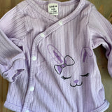 Purple Cat Side Snap Onesie | 0-3 mo | Shein