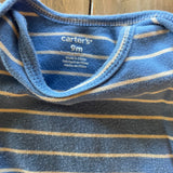 Blue Striped Short Sleeve Onesie | Carter's