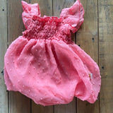 Pink Smocked Ruffle Dress | newborn