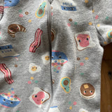 Breakfast Zip Up Pajama | newborn | Wonder Nation