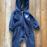 Navy Hooded Romper | 9-12 mo | Carter's