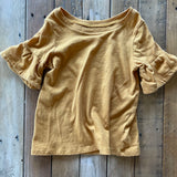 Mustard Ruffle Top | 4T | Osh Kosh
