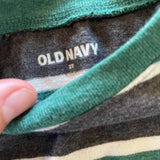Green Stripe Long Sleeve | 2T | Old Navy