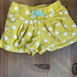 Yellow Polkadots Shorts | 12-18 mo | Carter's