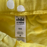 Yellow Polkadots Shorts | 12-18 mo | Carter's