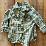Green Flannel | 9-12 mo | Wonder Nation