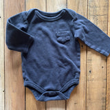 Navy Long Sleeve Onesie | HB