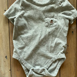 Grey Short Sleeve Onesie | Gap