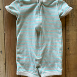 Striped Romper | 6-9 mo | Hanes
