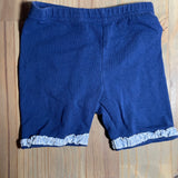 Blue Ruffled White Hem Shorts | 12-18 mo | Sesame Street