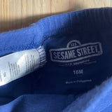 Blue Ruffled White Hem Shorts | 12-18 mo | Sesame Street