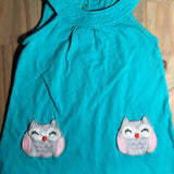 Aqua Owl Dress | 12-18 mo | Carter's