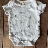 Organic Puppy Short Sleeve Onesie | Rabbit + Bear