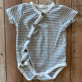 Kimono-Wrap Romper | 6-9 mo | Rabbit + Bear