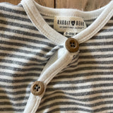 Kimono-Wrap Romper | 6-9 mo | Rabbit + Bear
