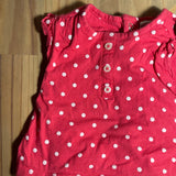 Red Polkadots Romper | 12-18 mo | Carter's