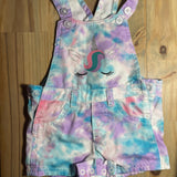 Tye Dye Unicorn Overalls | 12-18 mo