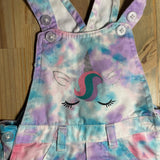 Tye Dye Unicorn Overalls | 12-18 mo