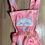 Pink Rainbow Romper | 12-18 mo