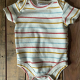 Striped Short Sleeve Onesie | Little Chickadee
