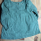 Green Polkadots Dress | 9-12 mo | Carter's