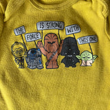 The Force is Strong Short Sleeve Onesie | Star Wars
