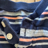 Stripe Button Up Romper | 9-12 mo | Carter's